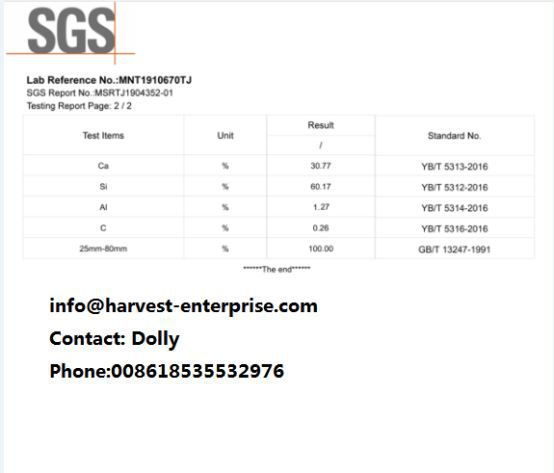 Kev siv Silicon Calcium Alloy